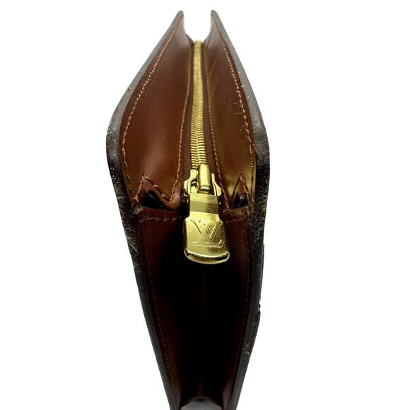 LOUIS VUITTON Monogram Pochette Homme Clutch Hand Bag Vintage Code SL0918 France - Picture 7 of 16